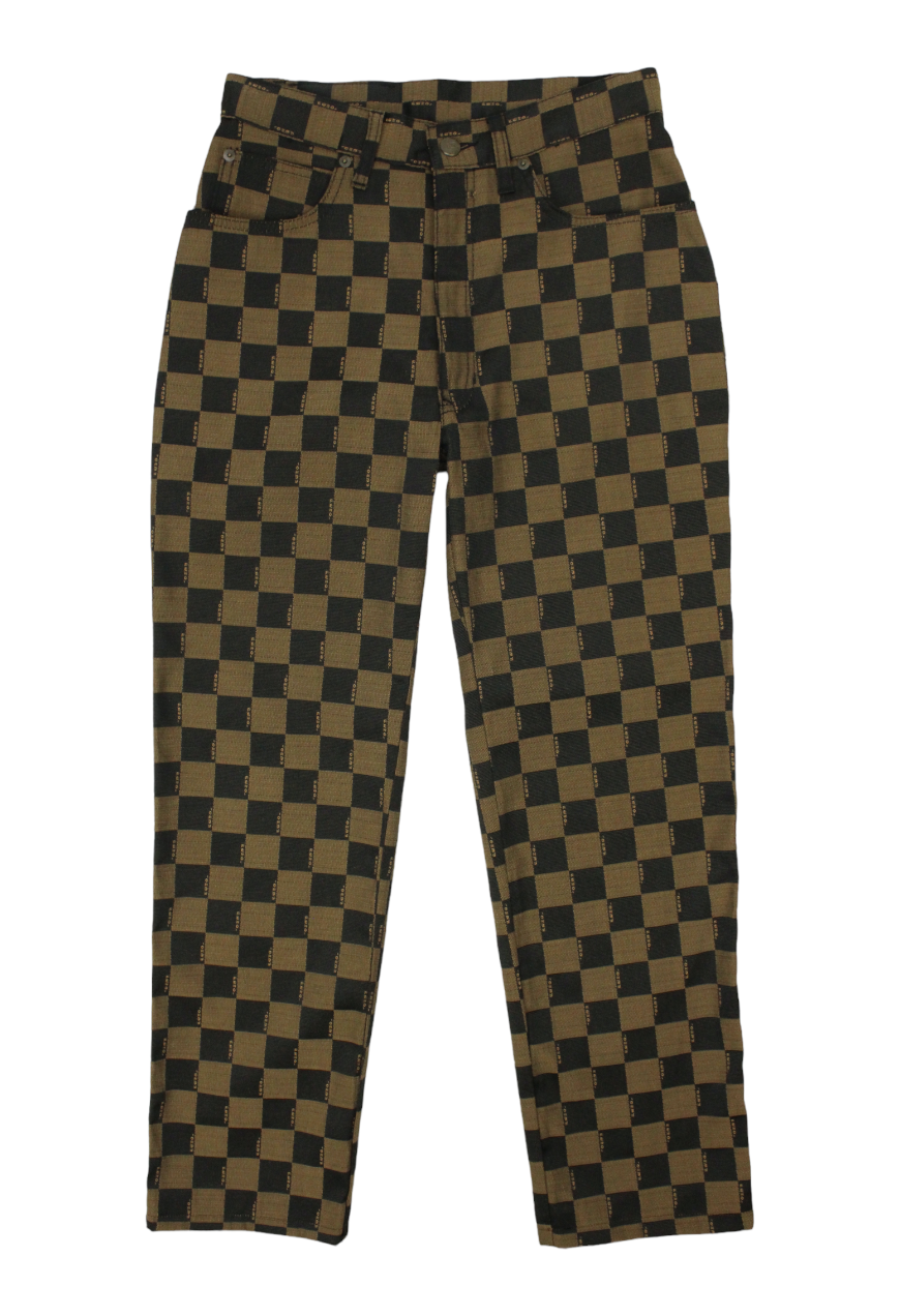 Fendi Checkered logo trousers Garage Vintage laboratory Garage Laboratorio Vintage