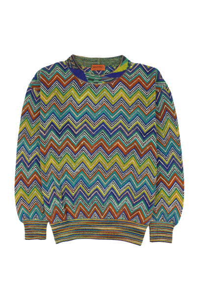 Missoni Pullover fantasia zig-zag multicolor 1992