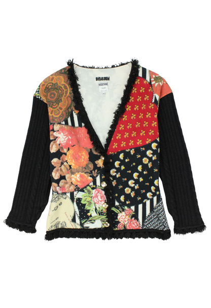 Moschino Cardigan stampa patchwork