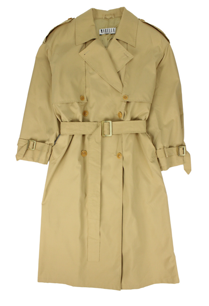 Marella Trench doppiopetto beige oversize