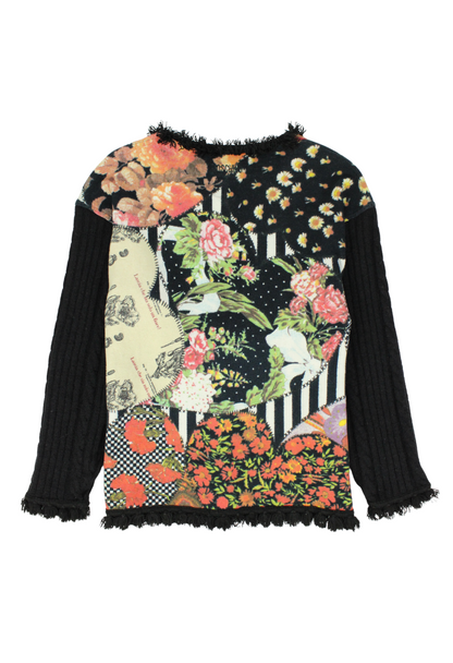 Moschino Cardigan stampa patchwork