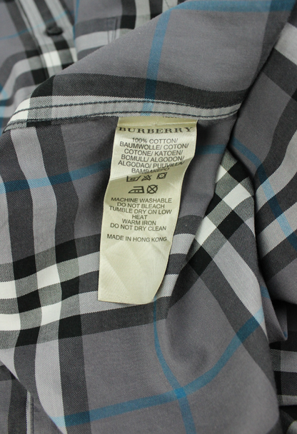 Burberry Grey Check Shirt