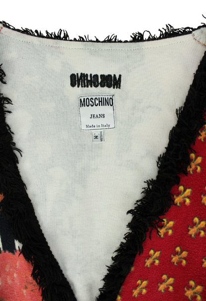 Moschino Cardigan stampa patchwork