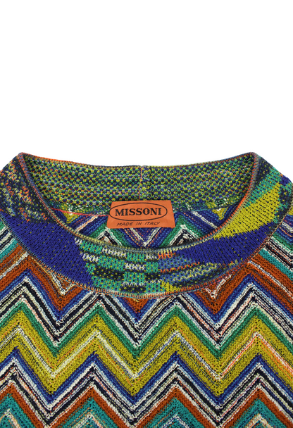 Missoni Pullover fantasia zig-zag multicolor 1992