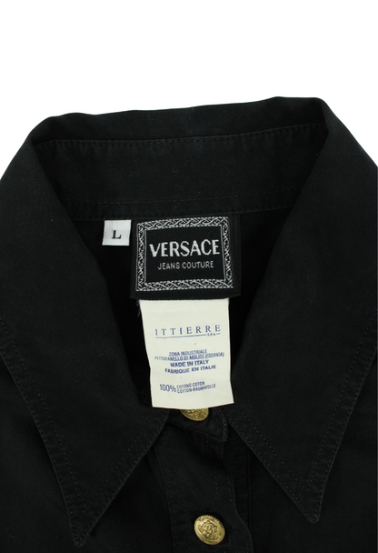 Versace Camicia corsetto con borchie