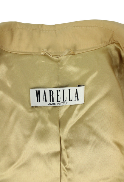 Marella Trench doppiopetto beige oversize