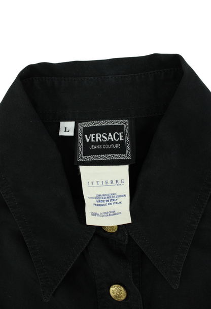 Versace Camicia corsetto con borchie