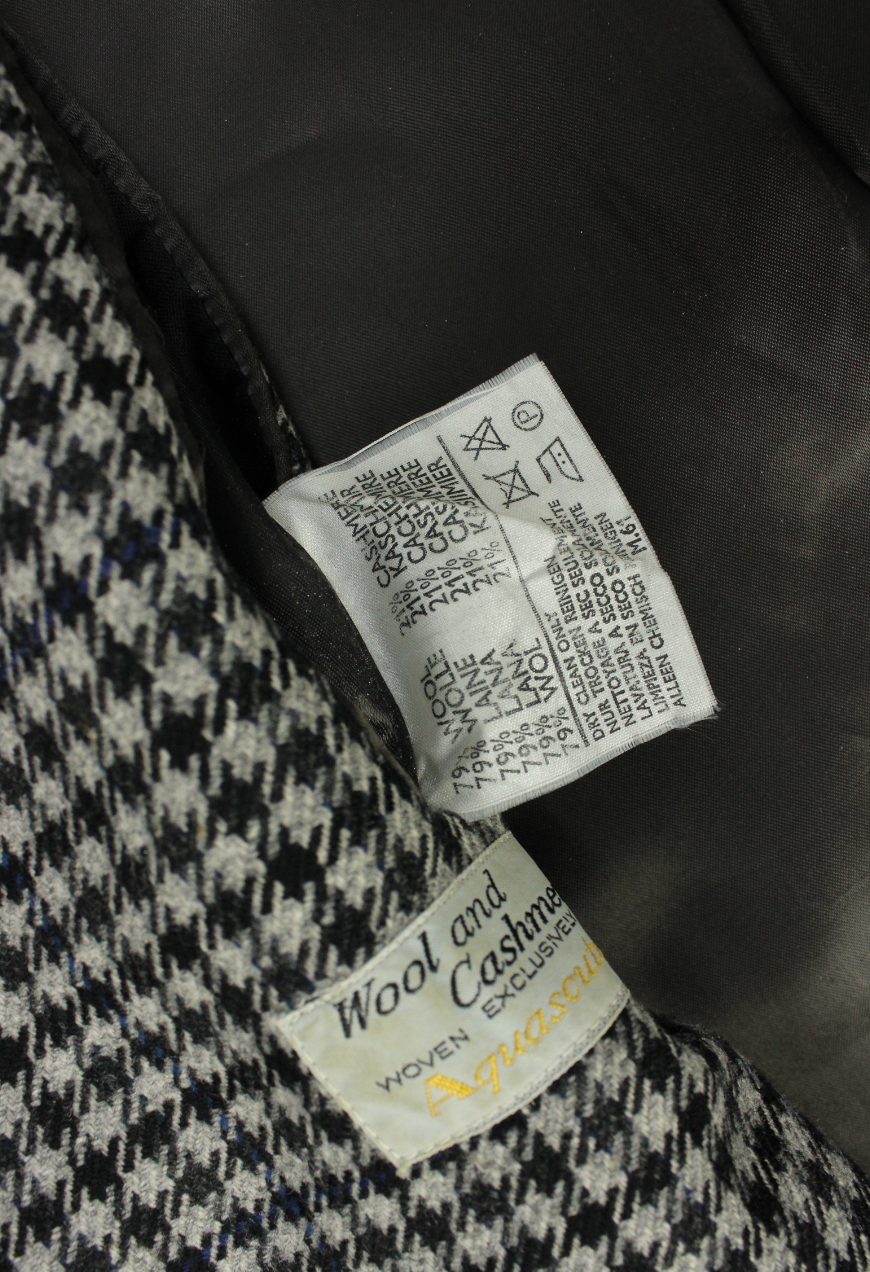 Aquascutum Check wool coat