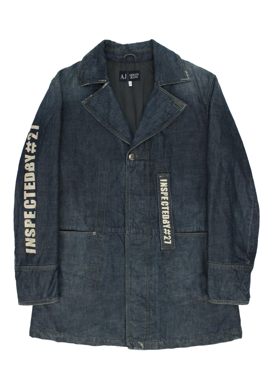 Armani Trench in denim - Garage! Laboratorio Vintage