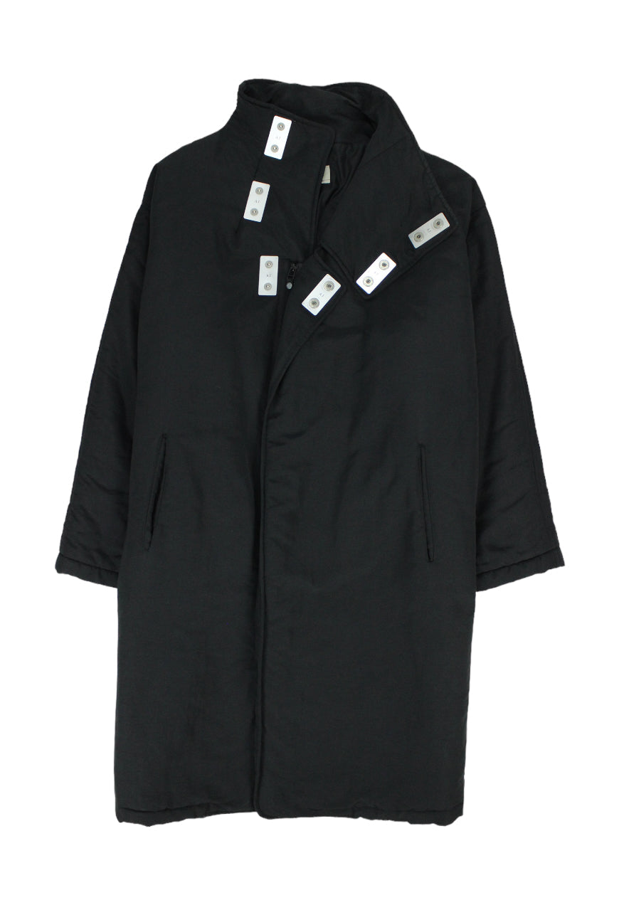 Armani Trench in nylon con dettagli in metallo riflettenti -