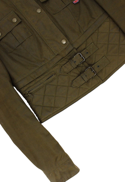 Belstaff Giubbotto convertibile verde - Garage! Laboratorio Vintage