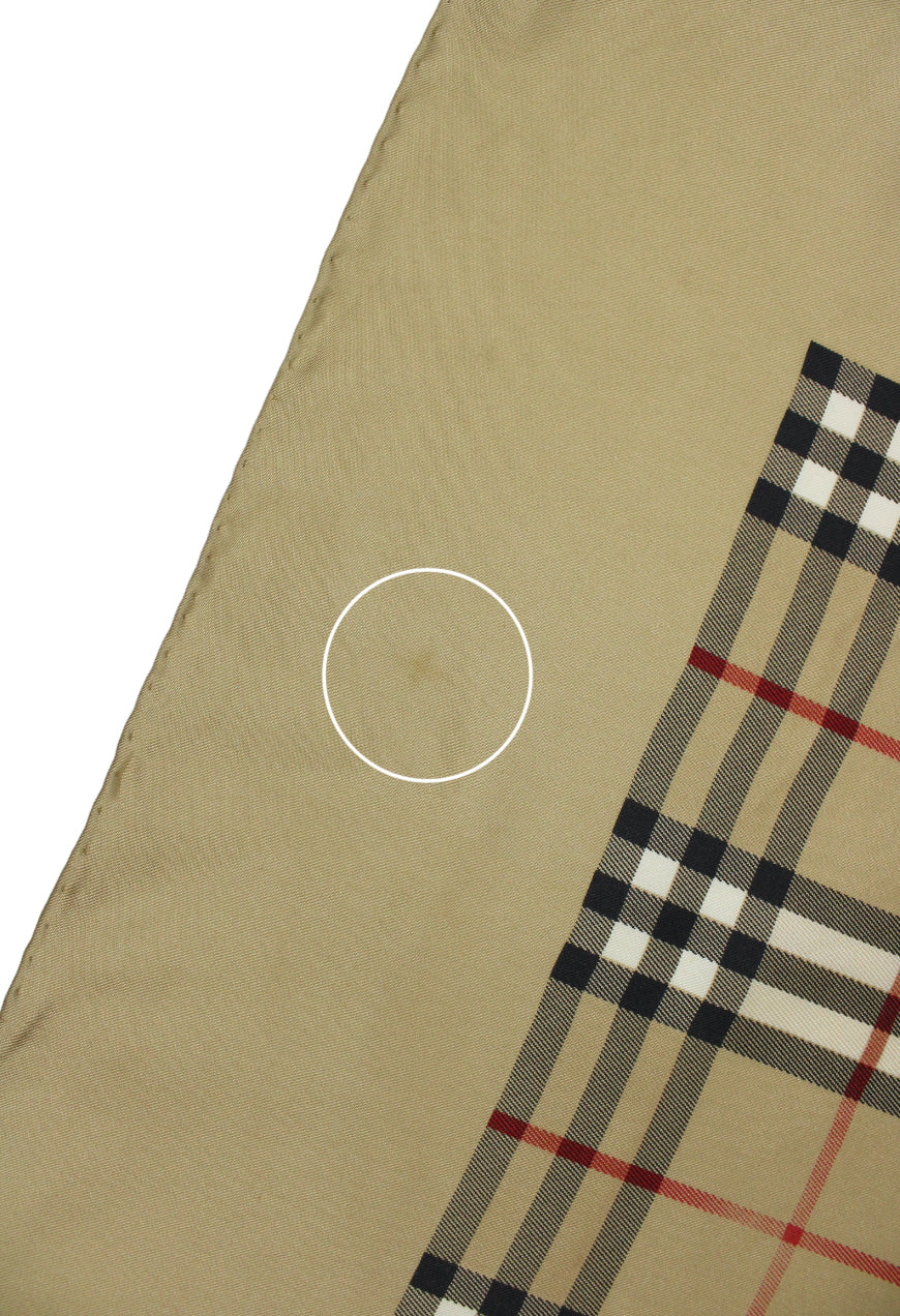 Burberry Foulard in seta fantasia check - Garage! Laboratorio Vintage