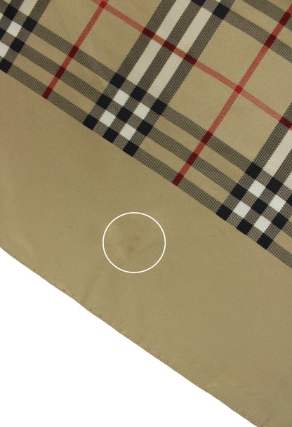 Burberry Foulard in seta fantasia check - Garage! Laboratorio Vintage