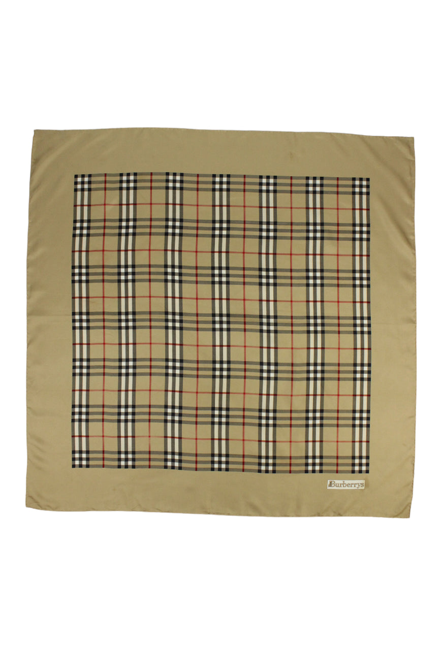 Burberry Foulard in seta fantasia check - Garage! Laboratorio Vintage