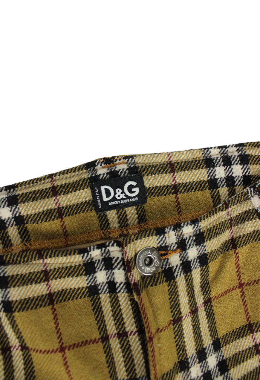 D&G Pantaloni in lana check FW 2000 - Garage! Laboratorio Vintage