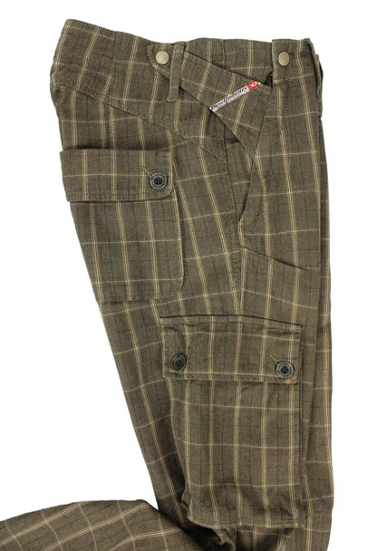 Diesel Pantaloni cargo fantasia check - pantaloni