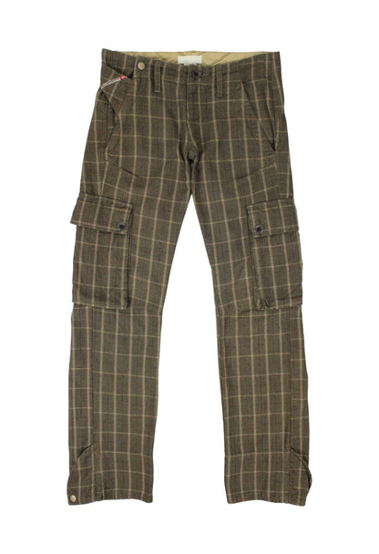 Diesel Pantaloni cargo fantasia check - pantaloni