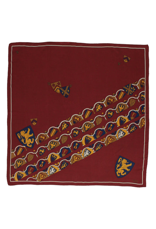 Fendi Foulard in seta fantasia scudi - foulard