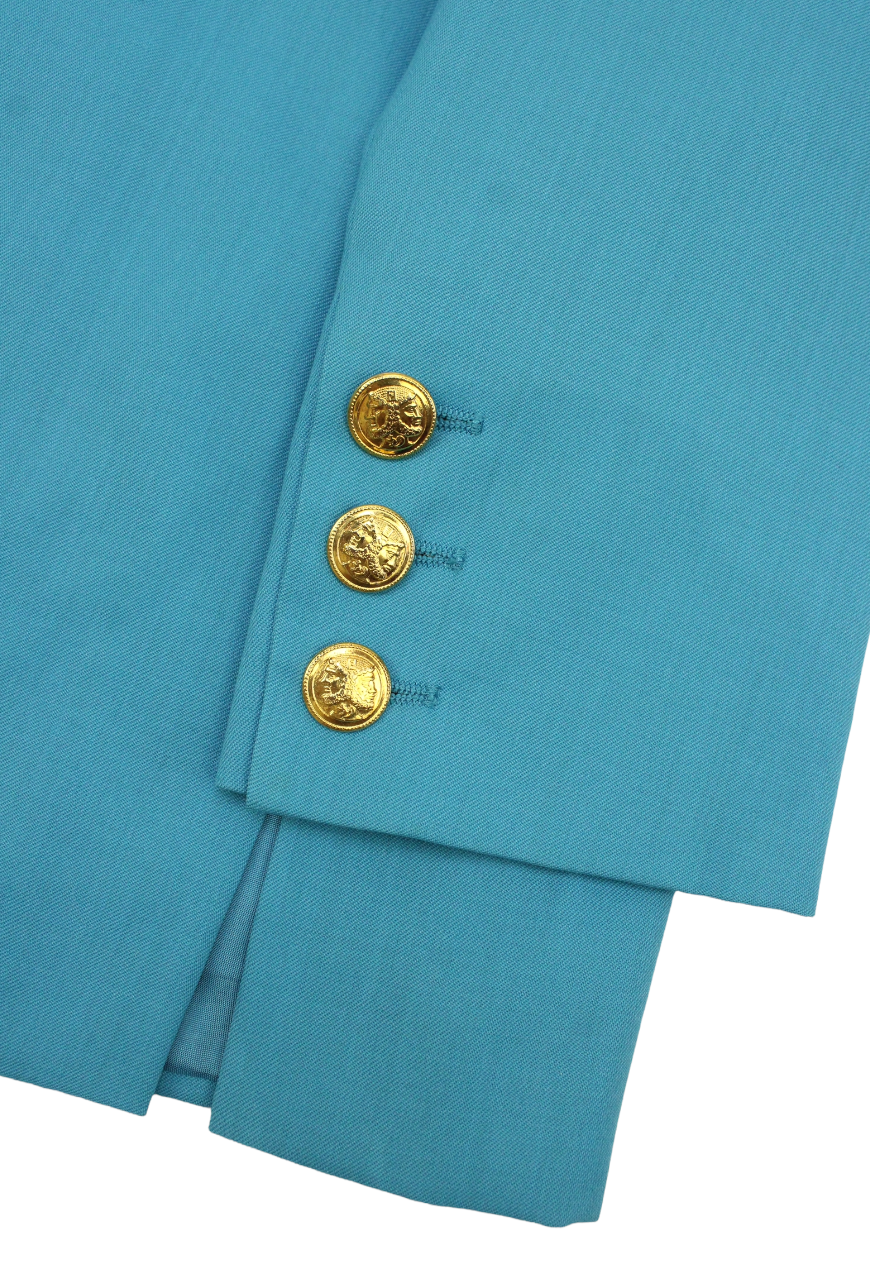 Fendi Tailleur azzurro con logo - tailleur