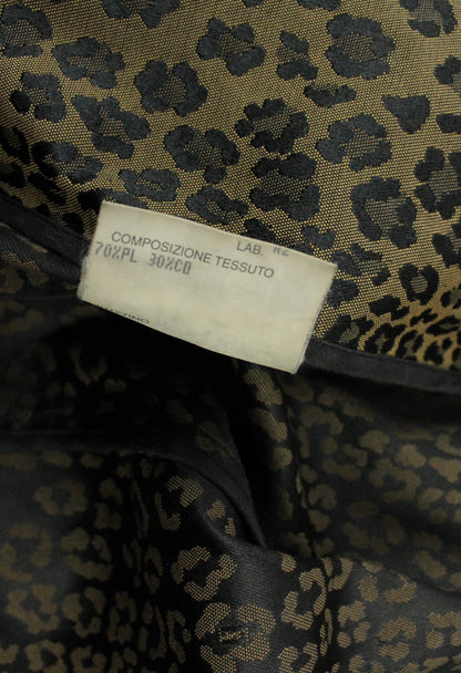 Fendi Trench doppio petto con cintura fantasia leopardata