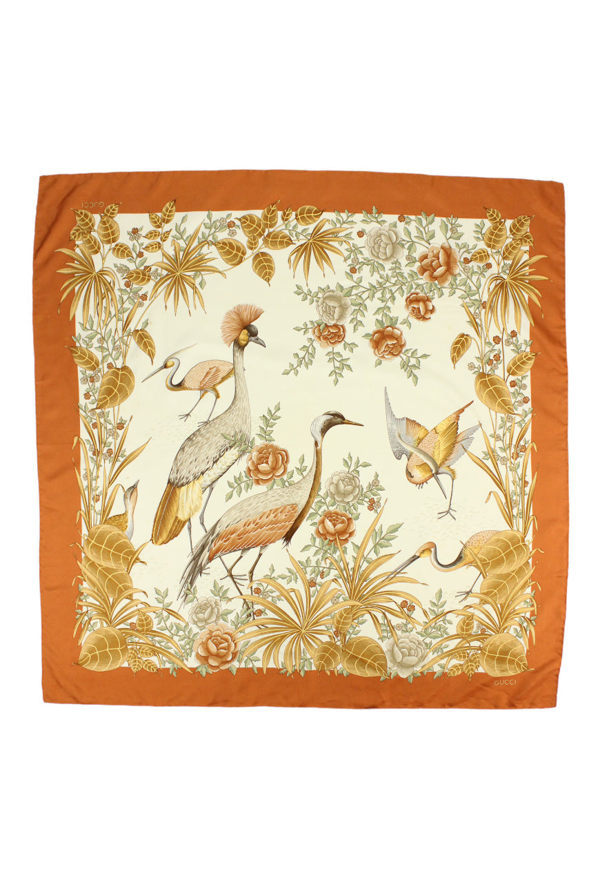 Gucci Foulard in seta stampa flora - foulard