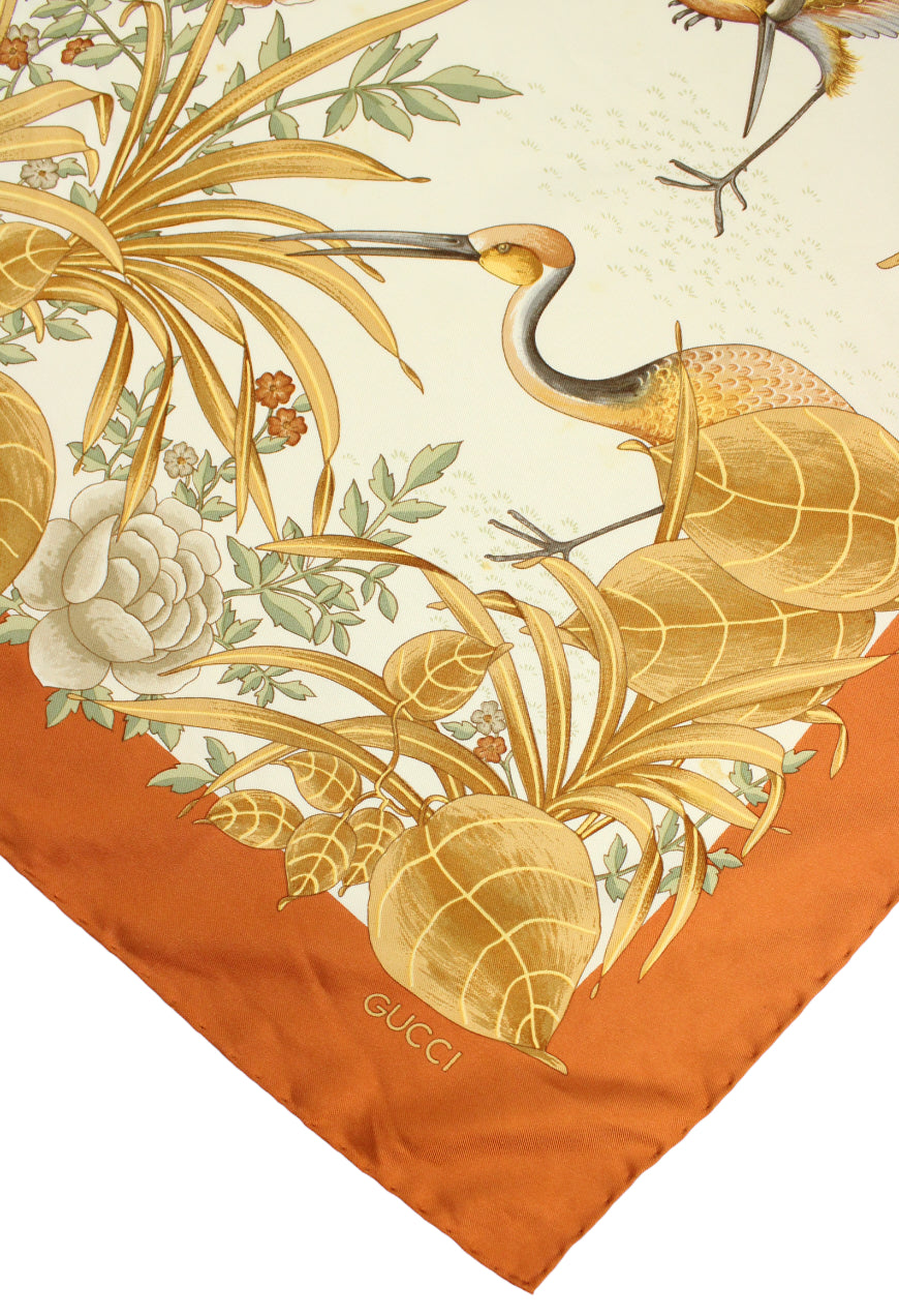 Gucci Foulard in seta stampa flora - foulard