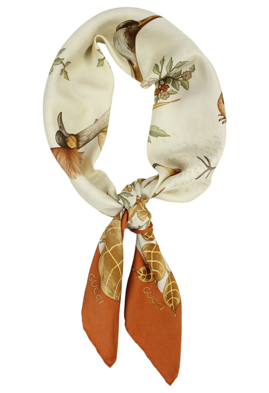 Gucci Foulard in seta stampa flora - foulard