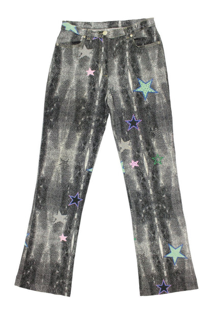 Iceberg Pantaloni stretch stampa stelle - pantaloni