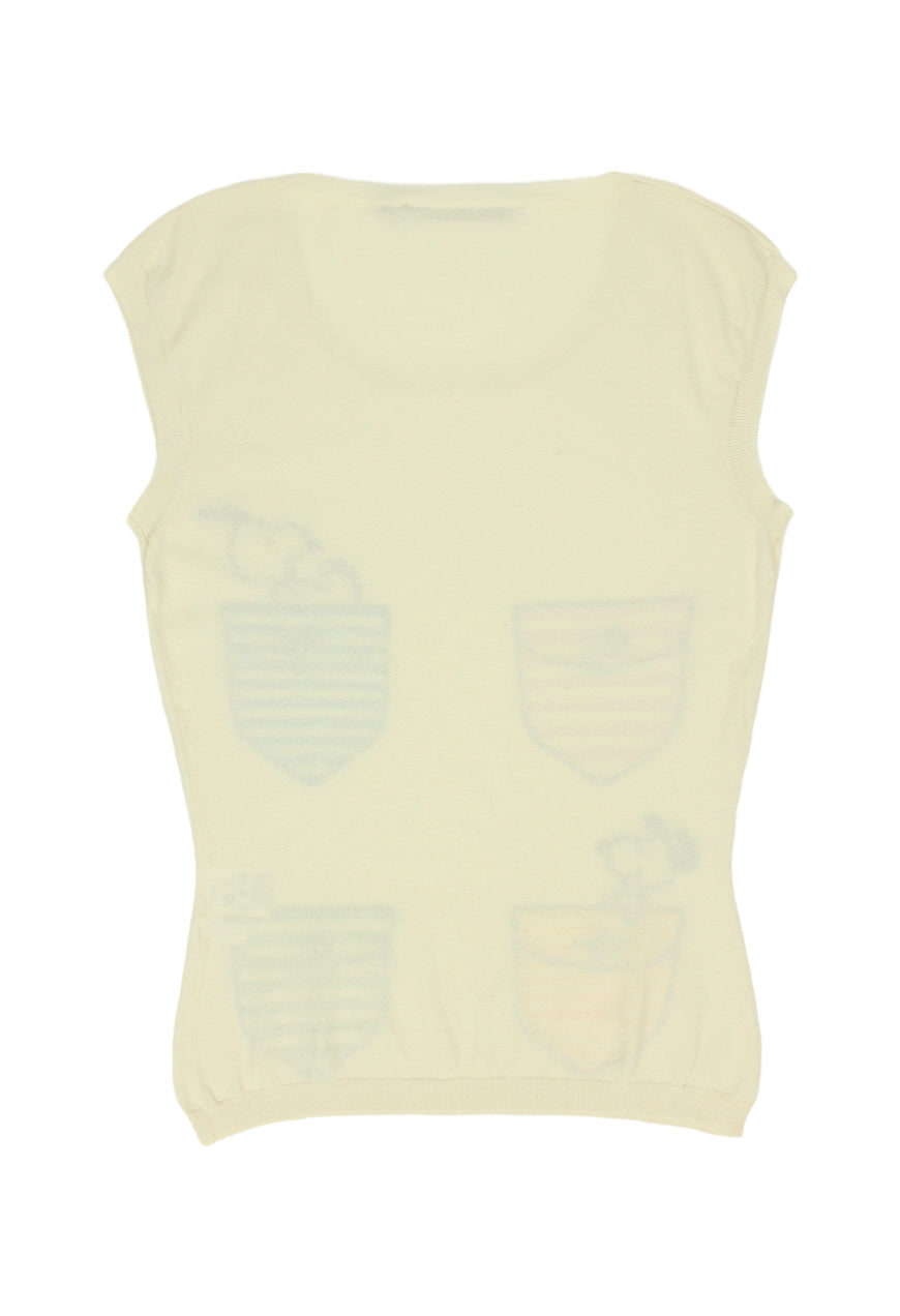 JC De Castelbajac Top Snoopy bianco - top