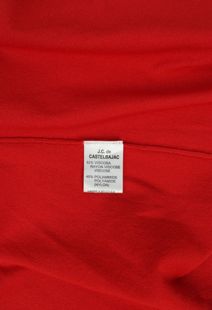 JC De Castelbajac Vestito rosso in viscosa - vestito