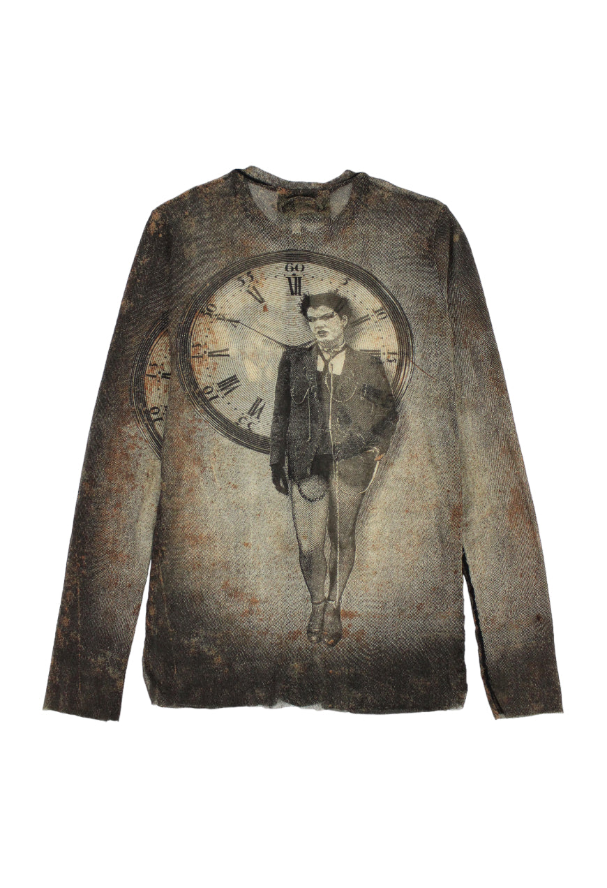 Jean Paul Gaultier Coordinato in mesh ’Clockwork’ FW