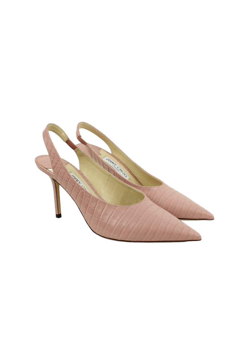 Jimmy Choo Décolleté Ivy in pelle rosa effetto