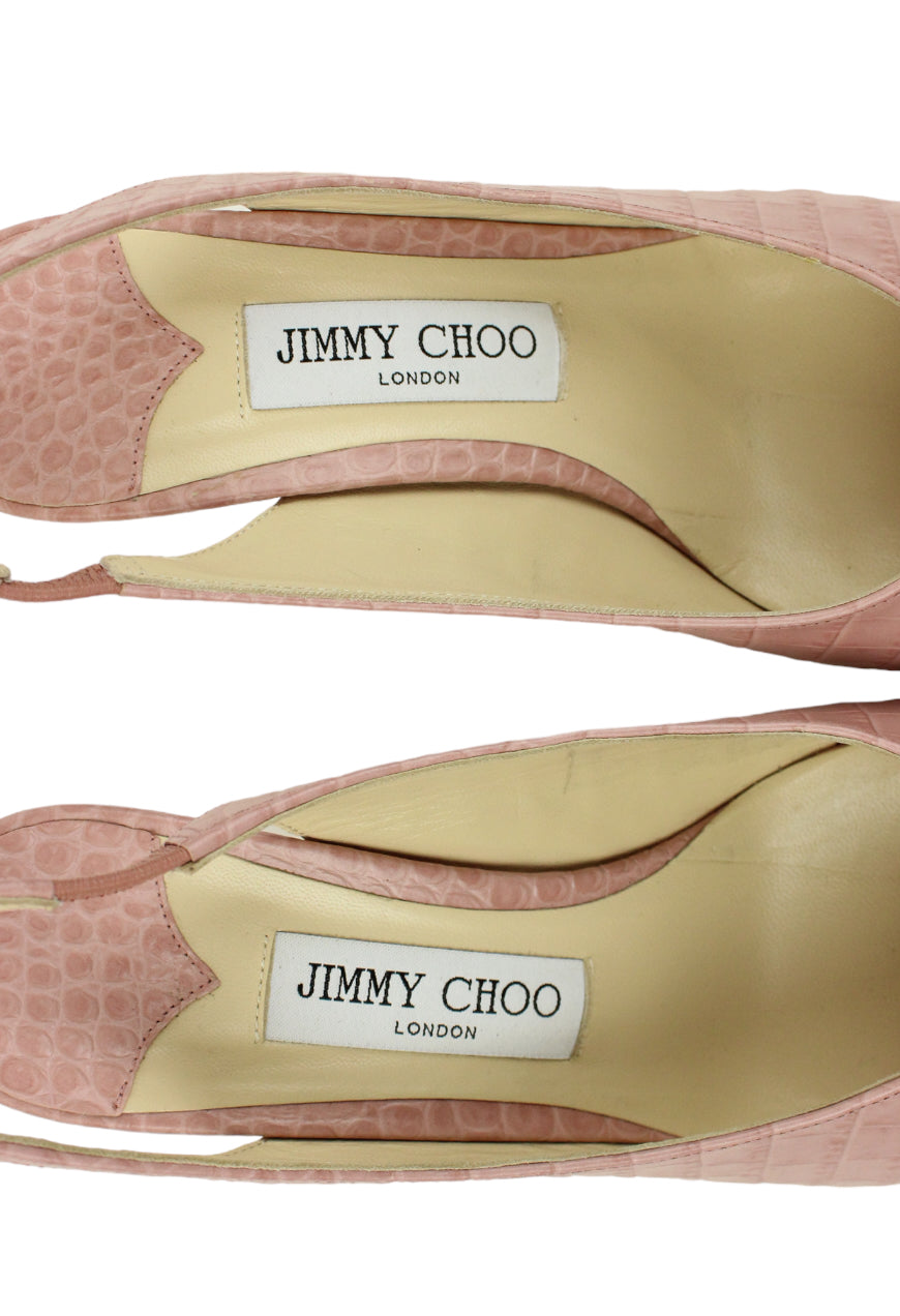 Jimmy Choo Décolleté Ivy in pelle rosa effetto