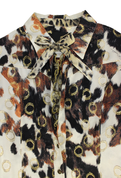 Just Cavalli Abito fantasia animalier lurex - vestito