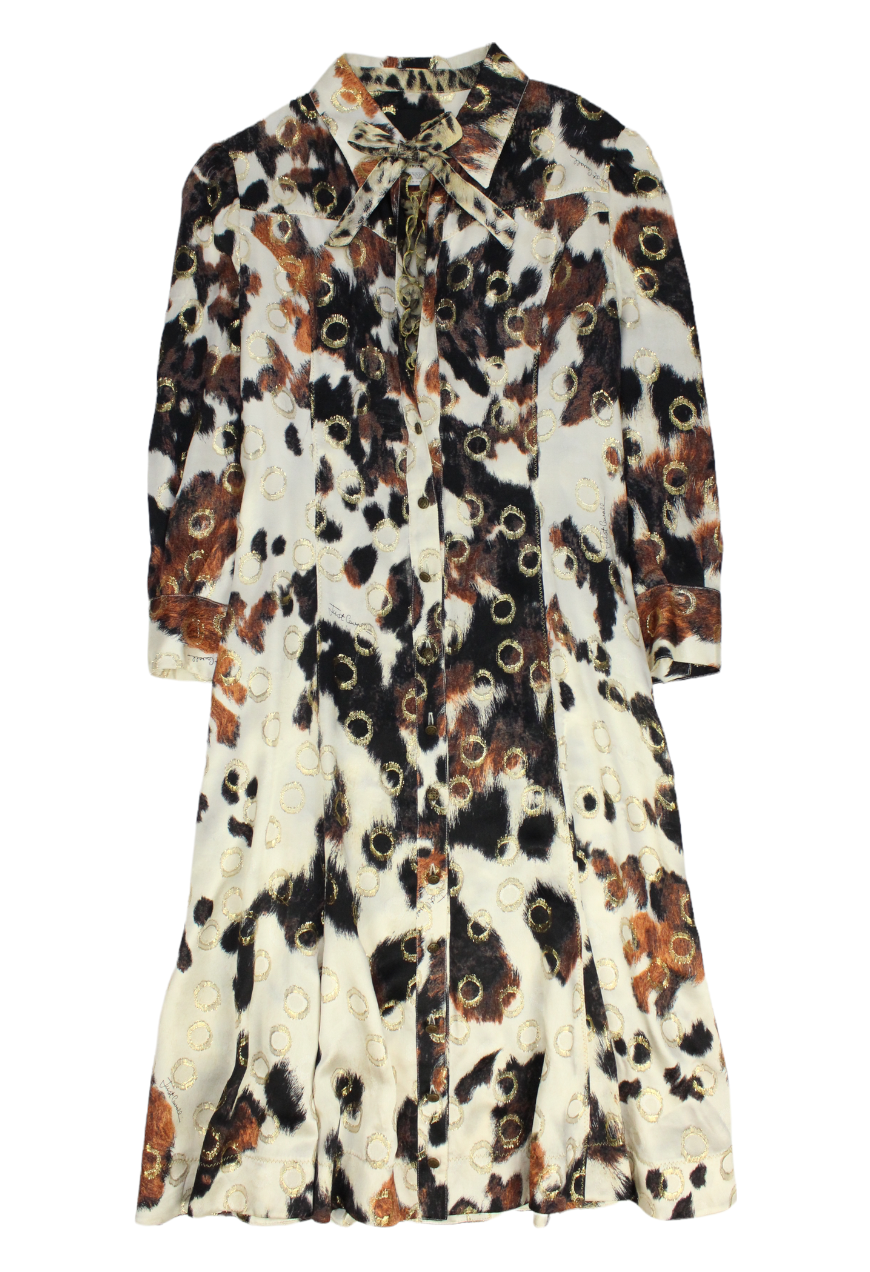 Just Cavalli Abito fantasia animalier lurex - vestito