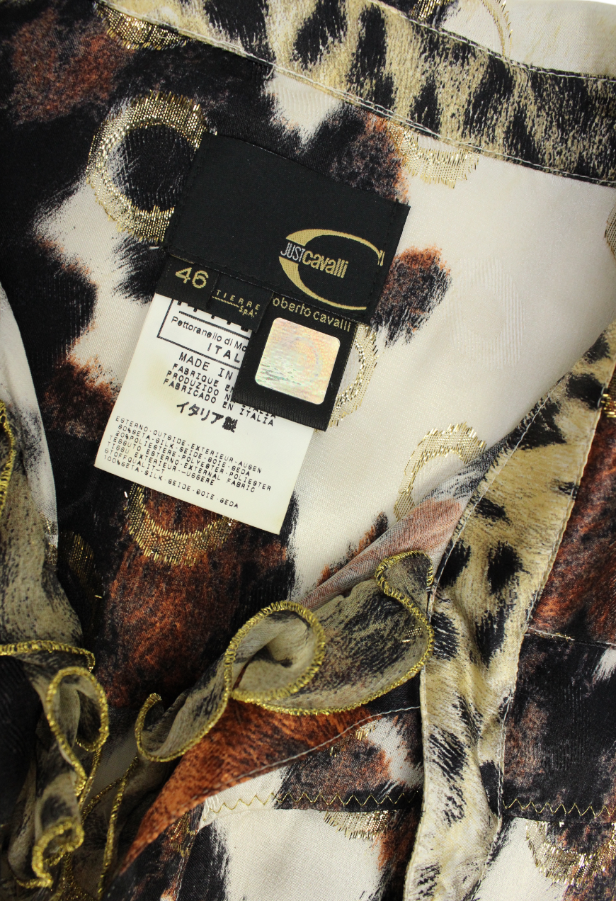 Just Cavalli Abito fantasia animalier lurex - vestito