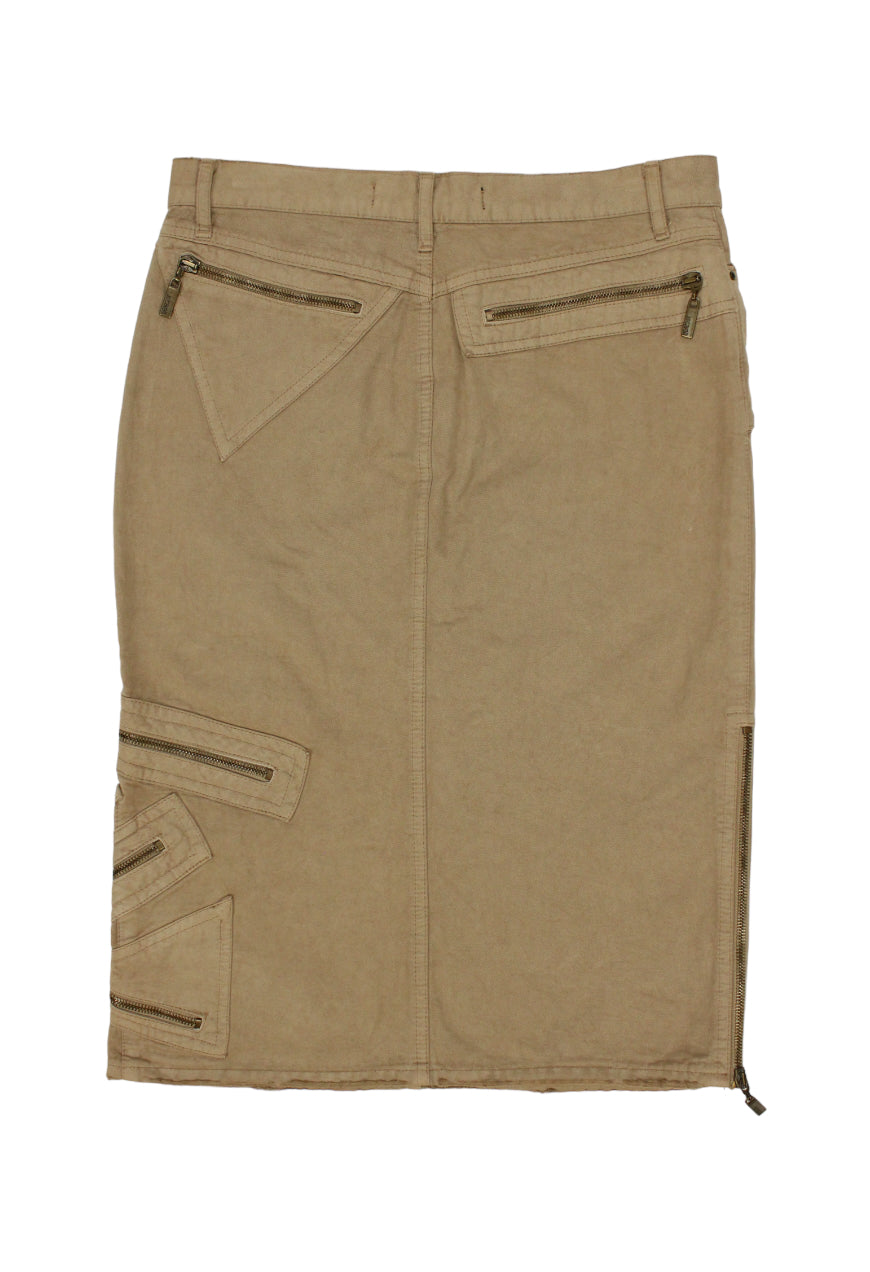 Just Cavalli Gonna cargo utility beige - gonna