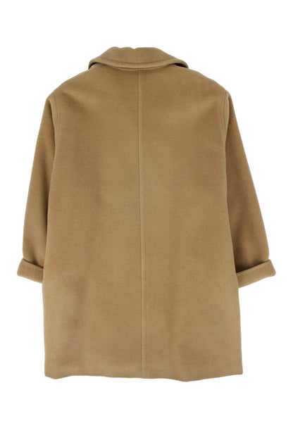 Max Mara Cappotto icon corto cammello in lana e cashmere -