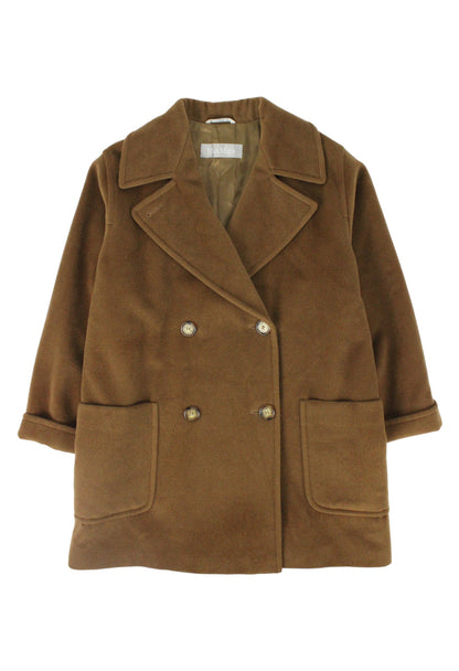 Max Mara Cappotto corto caramello in lana - cappotto