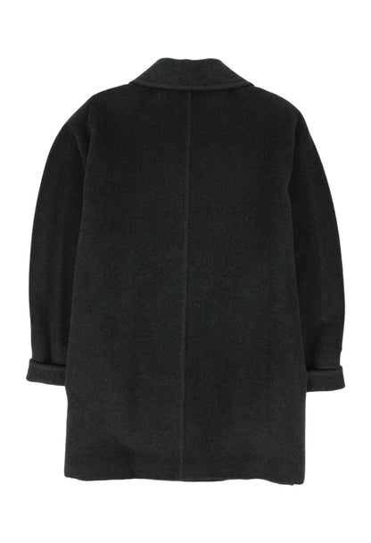 Max Mara Cappotto corto grigio scuro in lana - cappotto