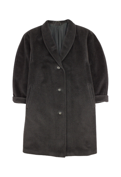 Max Mara Cappotto grigio monopetto in lana - cappotto