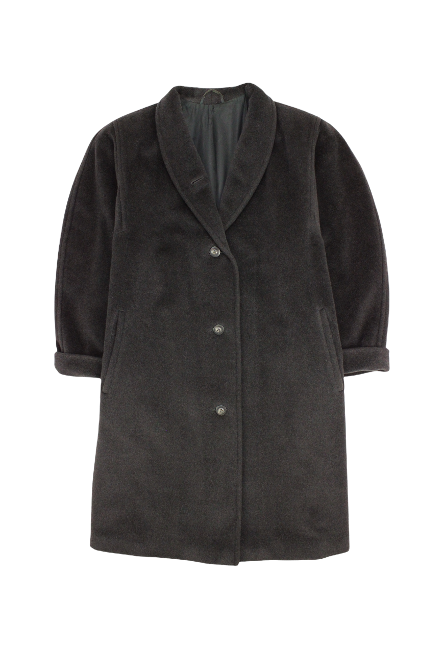 Max Mara Cappotto grigio monopetto in lana - cappotto