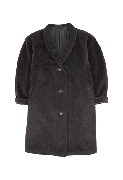 Max Mara Cappotto grigio monopetto in lana - cappotto