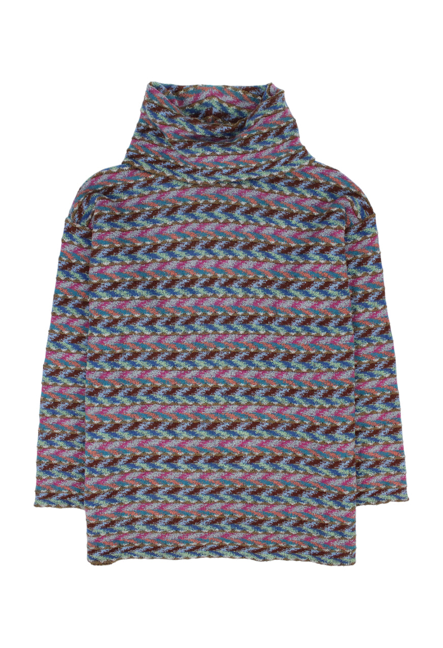 Missoni Pullover fantasia multicolor collo alto - maglione