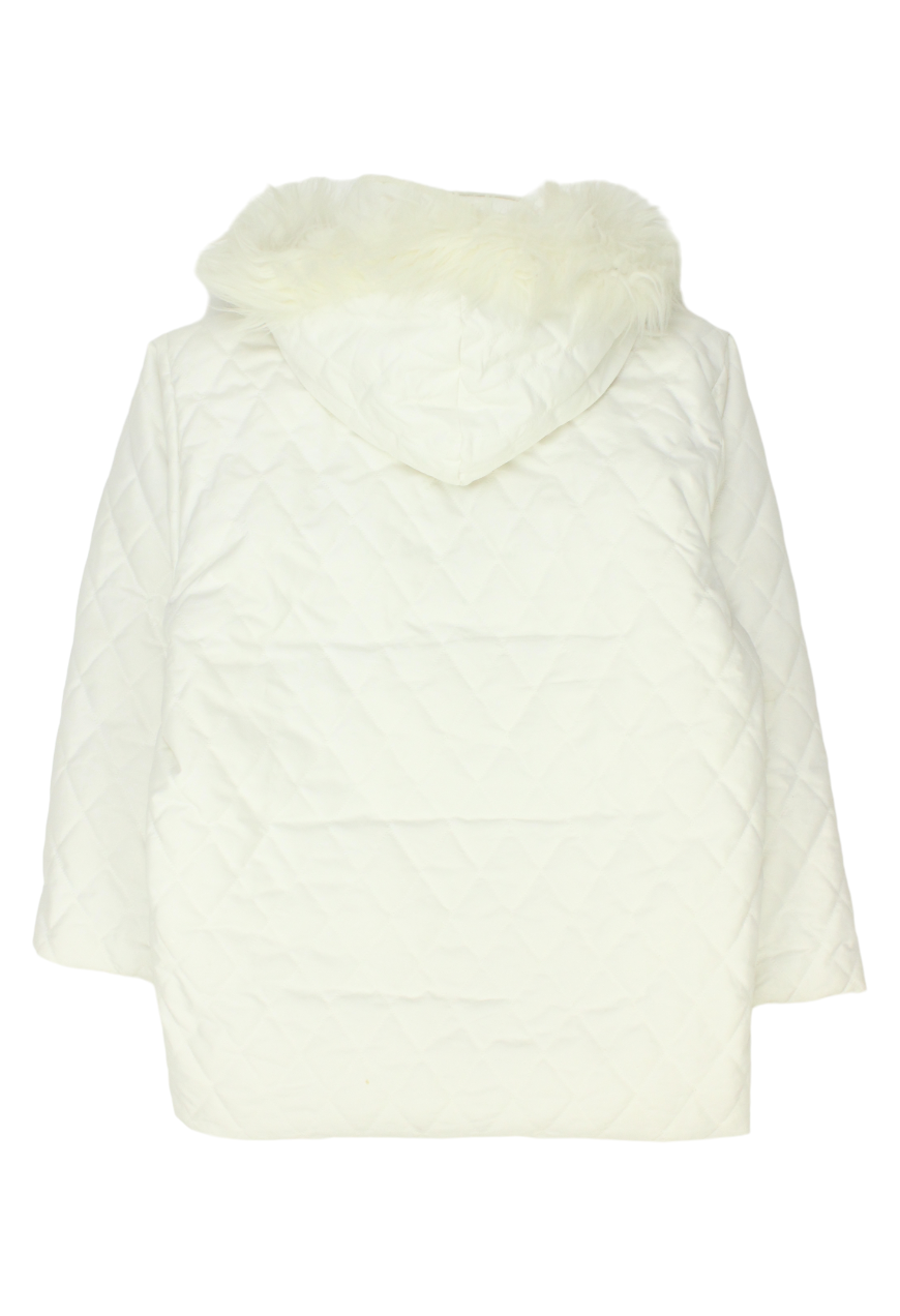 Moncler Piumino bianco con cappuccio - cappotto