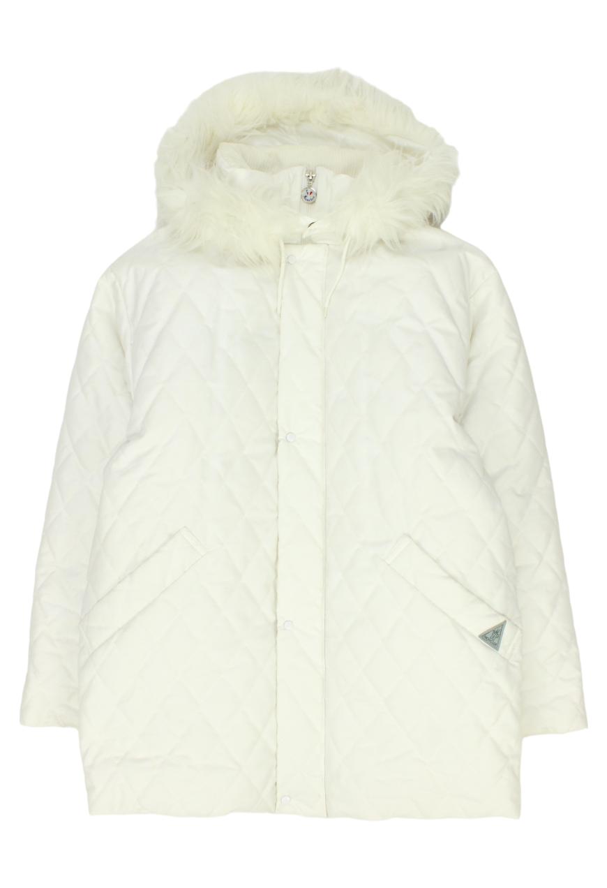 Moncler Piumino bianco con cappuccio - cappotto