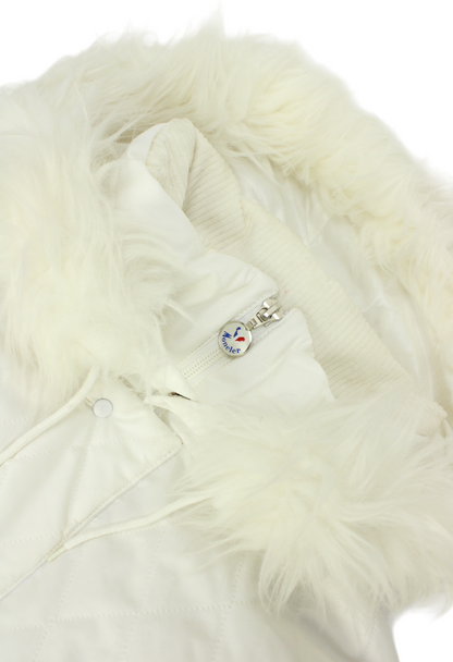 Moncler Piumino bianco con cappuccio - cappotto