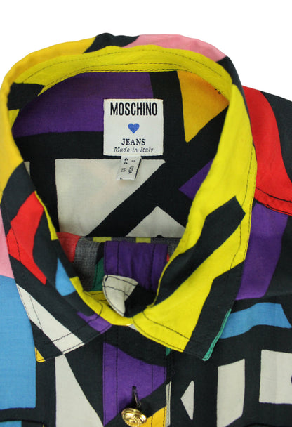 Moschino Abito con cintura stampa pop art - vestito