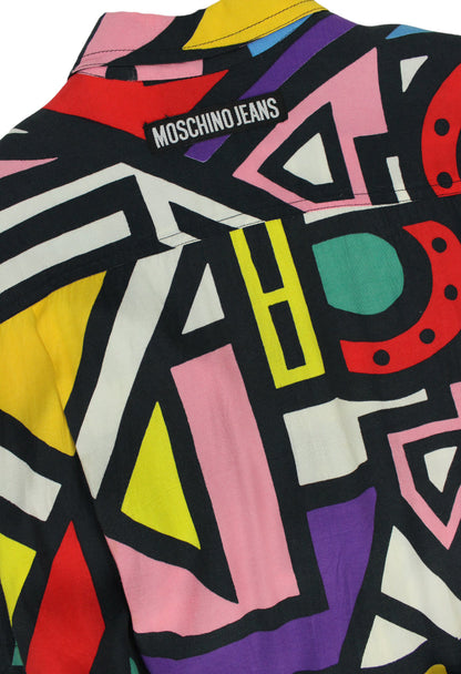 Moschino Abito con cintura stampa pop art - vestito