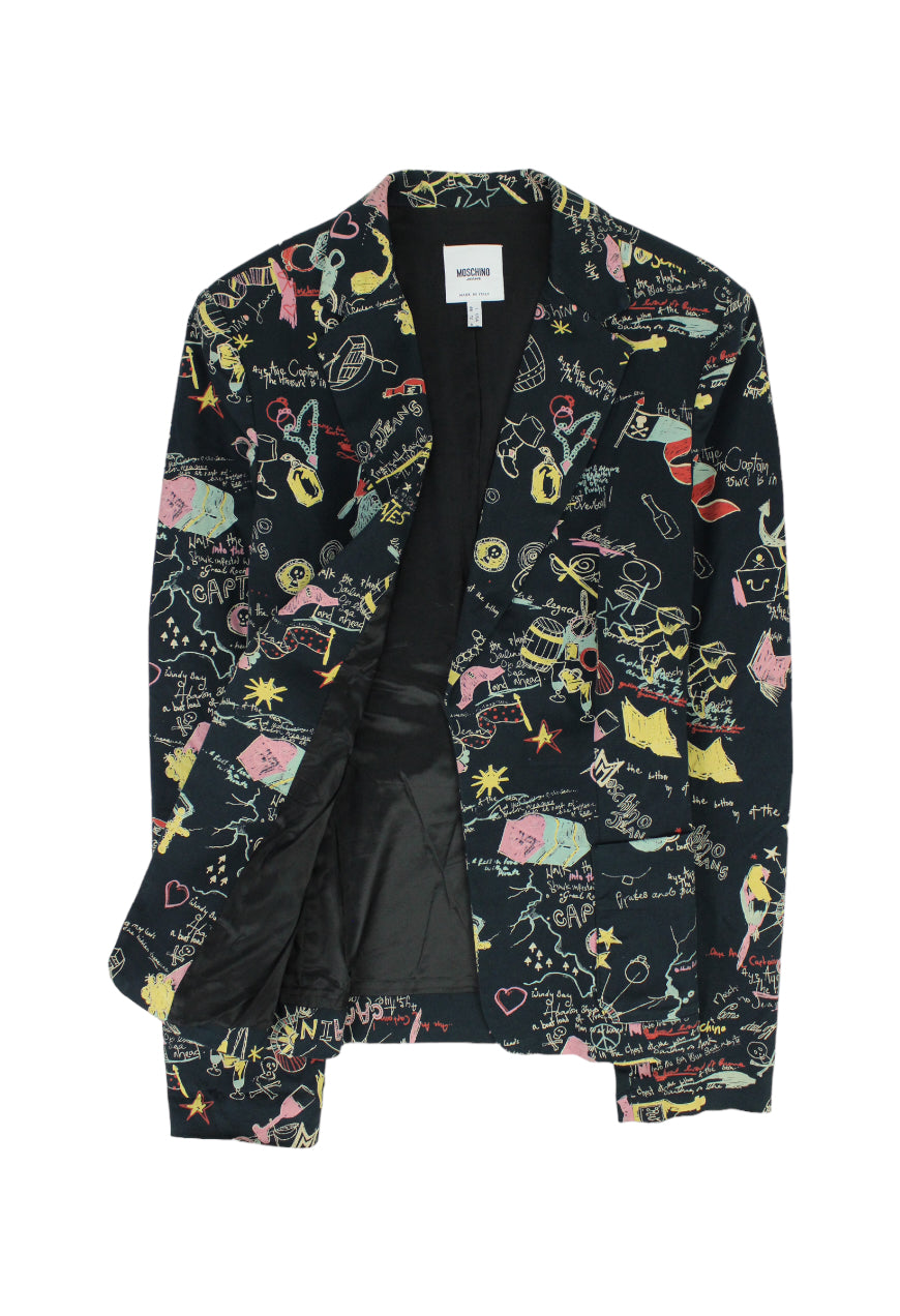 Moschino Blazer Stampa Pirati - blazer